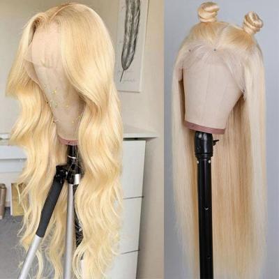 China Free Shipping Lace Front Human Hair Wigs 613 Bob Wigs Blonde 613 Blonde Frontal Silky Straight Wave 613 Hair Lace Wigs for sale