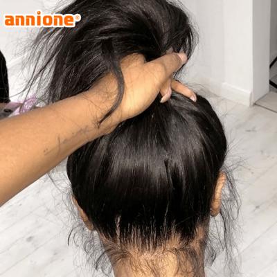 China Transparent Human Hair 360 Lace Front Wigs Silky Straight Wave Women, Glueless Human Hair 360 Lace Frontal Wig, Best Straight Wave Lace Front Wigs from China for sale