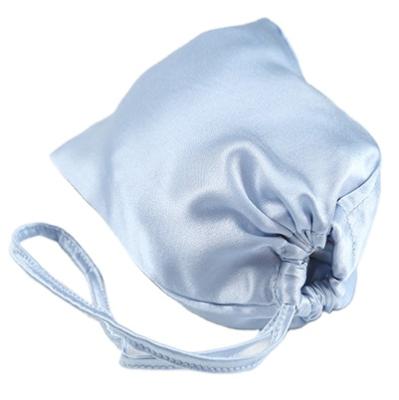 China Durable Dust Cover Satin Drawstring Cosmetics Storage Package Silk Bag For Handbag for sale