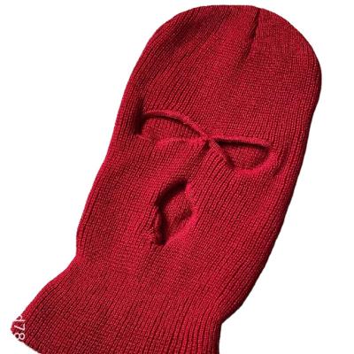 China Wholesale Customized JOINT Winter Hats Knitted Women Men Unisex Ski Mask Balaclava One Hole for sale