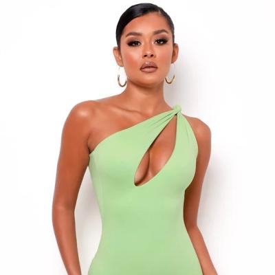 China Breathable Women's Sexy Summer Dresses Hollow Out Bodycon Dress Mini Club Bondage Dresses for sale