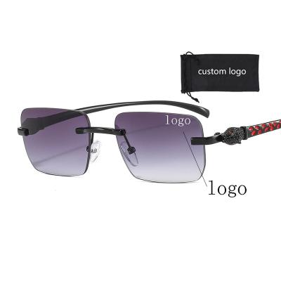 China Sports Sunglasses New Frame Metal Shading Sunglasses UV400 Sport Retro Fashion Small Size Sunglasses For Men for sale