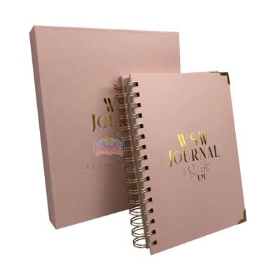 China Customized Korean Notebook Diary Box Planner Notebook Printing Spiral Canvas Print Planner Notebook for sale