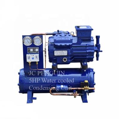 China JC Penguin 5HP Water Cooling Condensing Machine Unit for sale