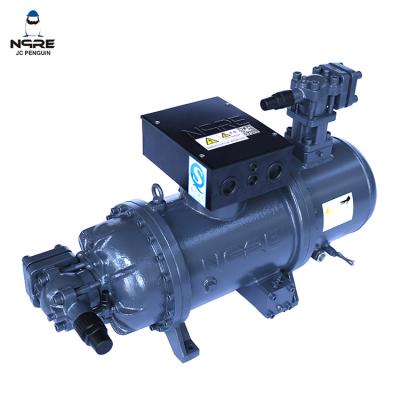 China 30HP Screw type two stage semi-hermetically compressor for sale