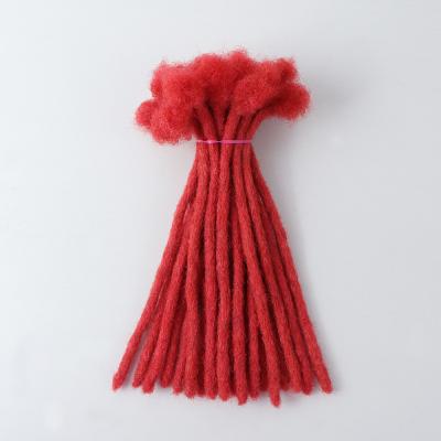 China Wholesale Red Curly 100 Site HUGE Red Dreadlock Extensions Thick Hair Permanent Dredlock Extensions dreads for sale