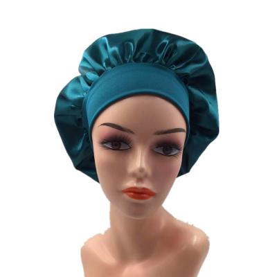 China 100% Cotton Amazon Aliexpress Explosive Nightcap, Colorful Print Double Layers Satin Around Hat Ladies Bonnet for sale