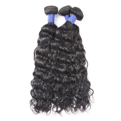 China Original Pure Natural Double Drawn Virgin Hair Extension Water Wave Hair 100% Water Wave Cheap Price Wholesale For Women for sale