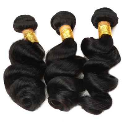 China Pure Original Natural Hair Loose Wave Hair Bundles Factory Price Hair Weft Free Sample for sale