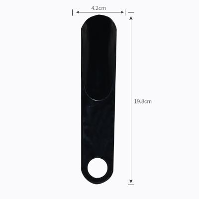 China Customized Logo Black Small Plastic Shoe Horn Small Plastic Shoe Horn For Men Women And Kids for sale