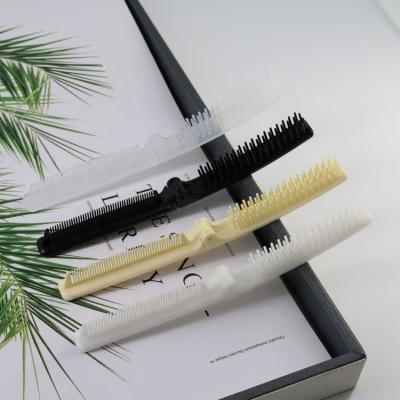 China Wholesale Plastic Folding Folding Edge Portable Brush and Comb Double Comb for Travel for sale