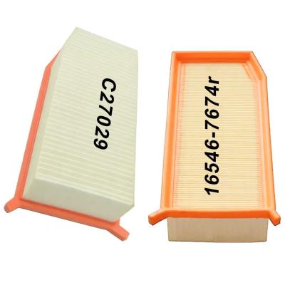 China OE 16546-7674r Filtros De Aire Automotriz para Dacia Filtro de aire para automóviles Mejor opción en venta