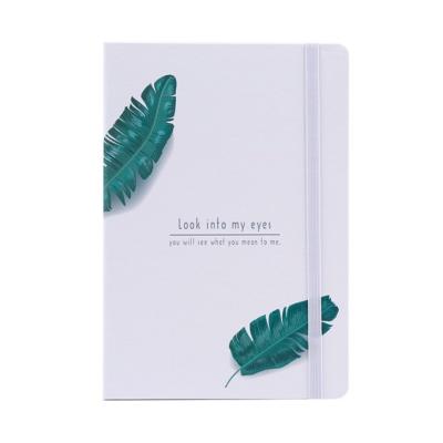 China 2021 Wholesale Printed Student Creative Palm Leaf Notebook Diary Notebook Hard Cover Book Notebook for sale