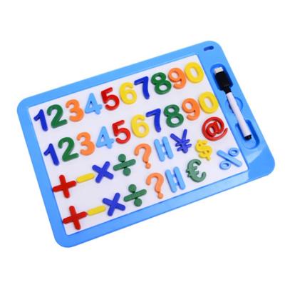 China Small Children Educational Plastic Whiteboard Kids Letters Numbers Magnetic Marker for sale