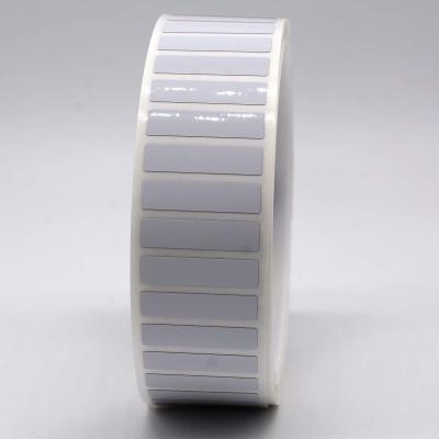 China Etiquetas adhesivas de alta temperatura de 25 mm x 6 mm de 1,5 milímetros Etiqueta de poliamida blanca brillante en venta