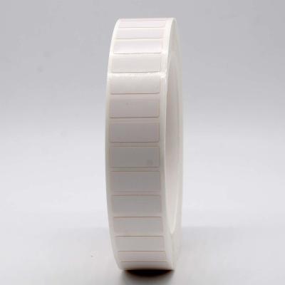 China 20 mm x 8 mm 1 milla Etiqueta de poliamida blanca mate resistente a altas temperaturas para fila única en venta