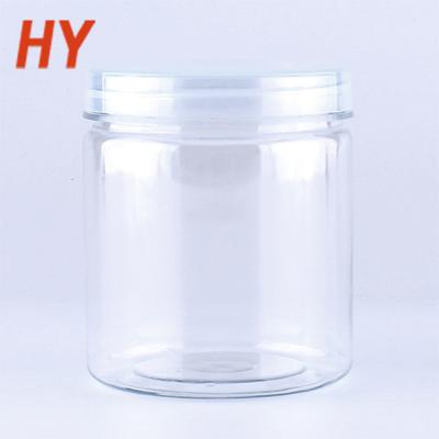 China Hot Selling 250ml Safety Plastic Round PET Plastic Round Jar Empty Food Jar for sale