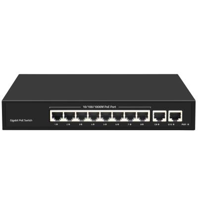 China cctv security system protocol 8 port poe network switch support 1000m igmp switch for cctv system for sale