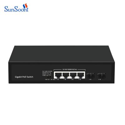 China CCTV security system OEM/ODM PoE switch 8 16 24 ports 10/100/1000M and unmanaged suitable gigabit Ethernet 48V fiber switch poe IEEE802.3af/at CCTV, N for sale