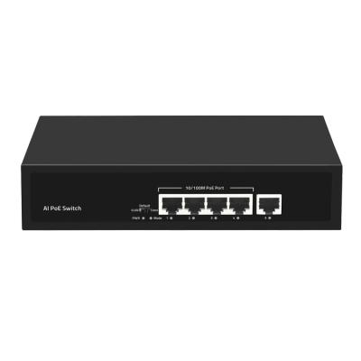 China cctv security system factory price cctv poe switch 4 port 10/100mbps for ip camera for sale