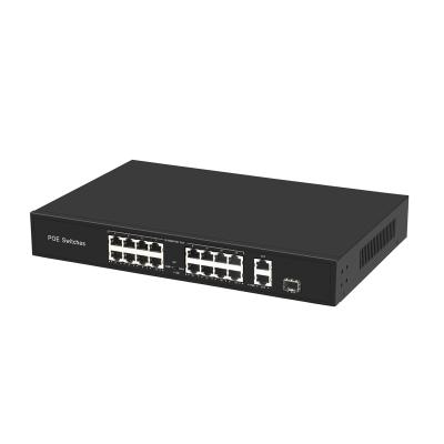 China cctv security system 16 port poe network switch for ip 5mp camera for sale