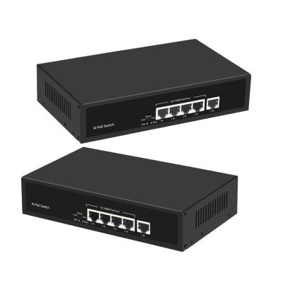 China CCTV Security System Cheap Ethernet 5 10/100Mbps Port Fast PoE Switch 4 PoE Ports for sale