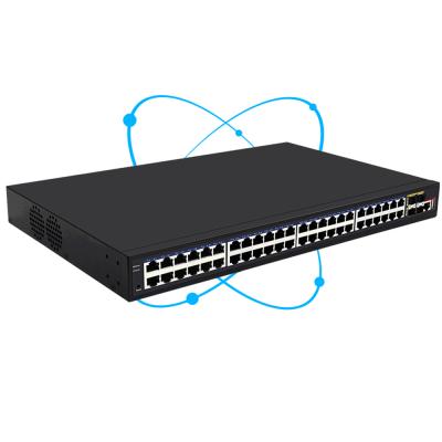 China LACP network switch rj45 48 port gigabit ethernet business network switch layer 3 managed 10G uplink for sale