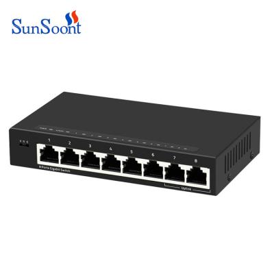 China LACP 8ports Optical Network Switch Cctv Nvr And Network Switch For 8MP IP Camera for sale