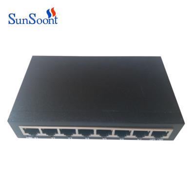 China LACP Factory SunSoont Metal RJ45 Port 8 Ports Million Bit 10/100M Network Switch for sale