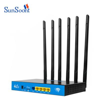 China 4g 1200Mbps Indoor Wireless Router Dual Band Wifi 3g Hotspot Sim 4g Lte Cpe Broadband Router for sale