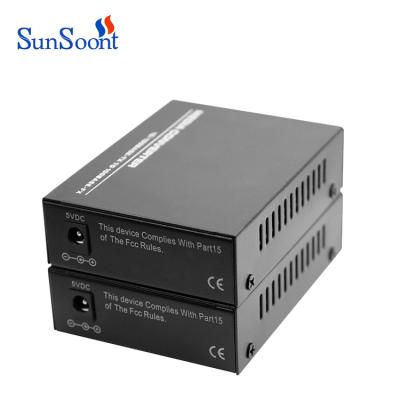 China FTTH FTTx FTTB Network 10/100/1000M Sfp Fiber Optical Media Fiber Optic Media Converter for sale