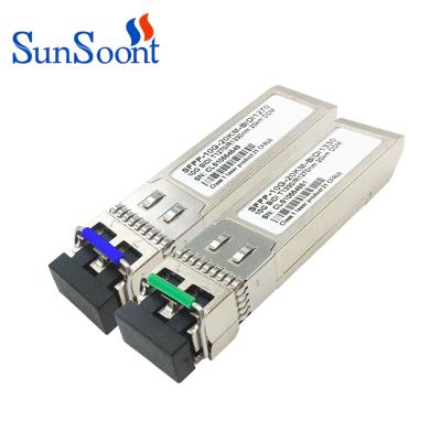 China Compatible FTTH FTTX Network Sfp-10g-lr 1330/1270nm 20km Transceiver Brand 10g SFP Module Price for sale