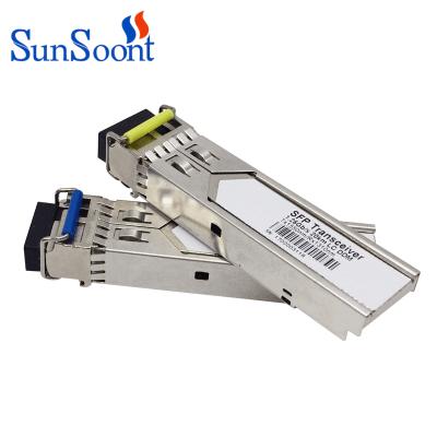 China FTTH FTTX network compatible all brand SFP 1.25g 1310nm 10km, SFP fiber optic transceiver, 1g SFP module for sale