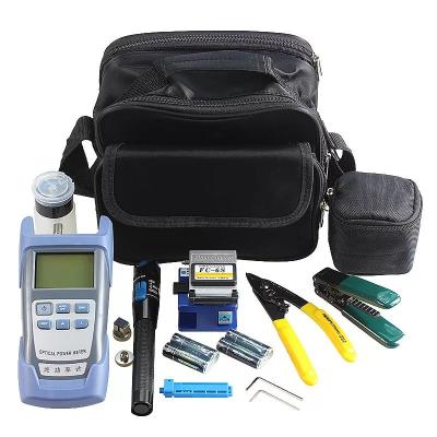 China Integrated Fiber Optic Cleaver Power Meter+VFL Electricity Meter Fault Locator Fiber Optic FTTH Visual Tool Kits for sale