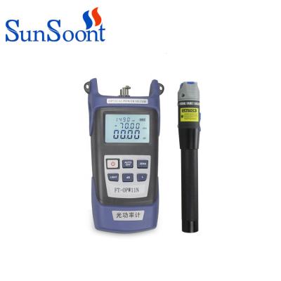 China Fiber Optic Power Meter+VFL Assembly Integrated Termination Stripping Fiber Optic Splicing Tool Kit FTTH With Optical Power Meter & VFL & Fiber Cleaver for sale