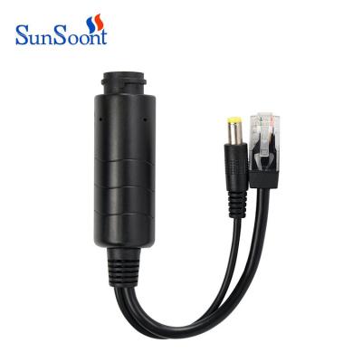 China LACP Sunsoont factory poe splitter 13W 10/100 Mbps 12V 1A waterproof direct poe splitter for sale