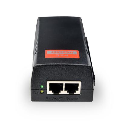 China LACP 2 Ethernet LAN RJ45 Ports PoE Injector 10/100Mbps 30Watt for sale