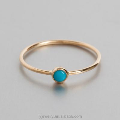 China Wholesale Hiphop China Silver Ring 925 Sterling Silver Turquoise Ring For Women LYR0212 for sale