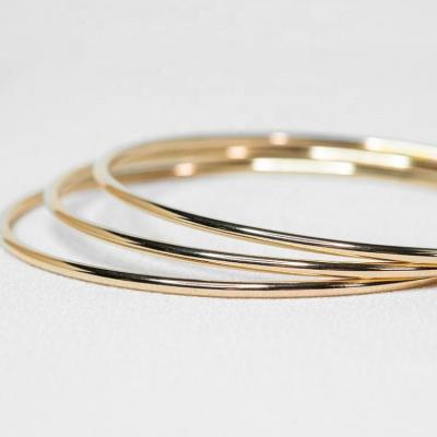 China Trendy fashion jewelry bangles silver 925 gold plating slim bracelet for ladies LYB0505 for sale