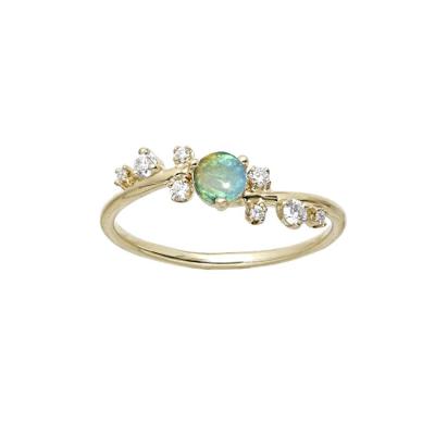 China Silver Natural Opal Ring With 925 Sterling Silver Jewelry Wholesale LYR0066 for sale