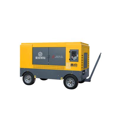 China China Supply JZK19-21 Yuchai Drive Two Wheel Lubricated Portable Diesel Screw Air Compressor for sale