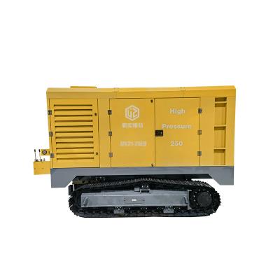 China JZK31-25LD Lubricated 295kw 6 Cylinders Diesel Crawler Type Portable Drive High Power Install Screw Air Compressor for sale