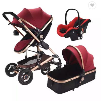 China Luxury Baby Prams Hot Mom Baby Stroller: Baby Carriage with Adjustable Seat Height Angle and Four-Wheel Shock Absorption for sale