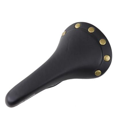 China High Quality PVC Leather Rivet Damon DM-1034 Men's Speed ​​Bike Road Bicycle Fixed Saddle for sale