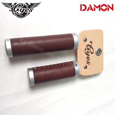 China Gyes G-1035 G-1035 Cowhide Road Bike Leather Handlebar Grip for sale