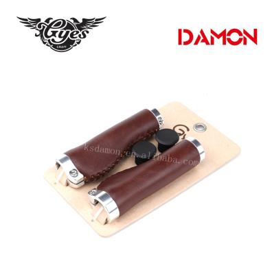 China BMX Top Sale Gyes G-726 Cow Mtb Bicycle Grip Leather Grips for sale