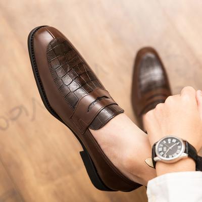 China 2021 Durable Hot Sale Slip On Casual Leather Men's Formal Shoes Men's Stylish Shoes for sale