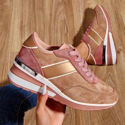 China New Durable High Quality Casual Shoes Lace Up Platform Women's Sneakers for sale