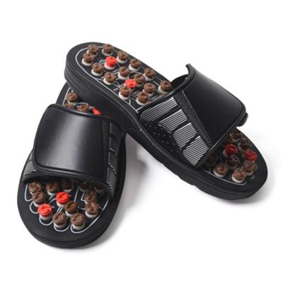 China 2021 Foot Massager Natural Jade Stone Health Care Healing Foot Massaging Slipper Acupuncture Shoes Massage Pedicure Shoes for sale