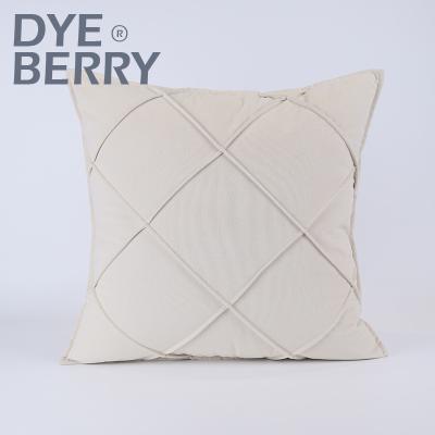 China Viable White Dyeberry Diamond Texture Modern Luxury Velvet Cushion Cover For Home Decorative for sale